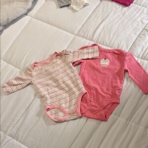 Vibrant Pink Long Sleeve Bodysuits One Pieces